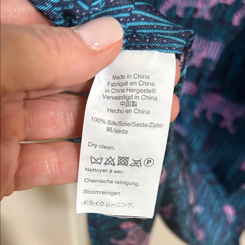J. Crew Collections Silk Tiger Print Blouse